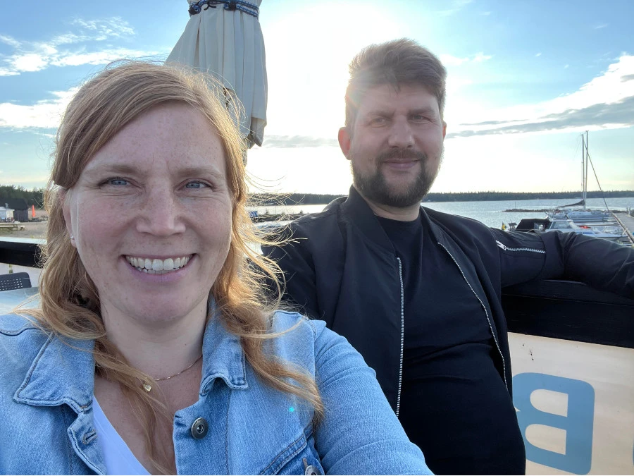 Bente Reimhagen och Johan Lindvall tillsammans